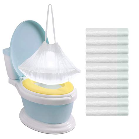 collapsible potty chair with disposable bag